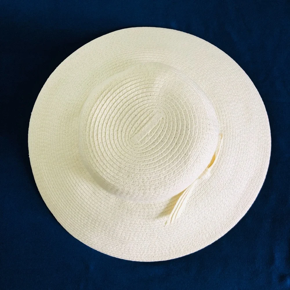 NORDSTROM ✨️ Women's Cream Packable Floppy Straw Hat